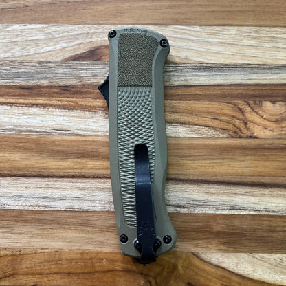 Benchmade Shootout 3.5" OTF w/ Ranger Green Grivory Handle