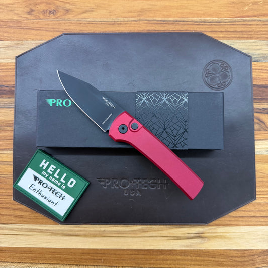 Pro-Tech Chavez Scapegoat Compact 3" Auto w/ Red Handle