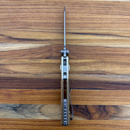 Microtech MSI Mini 3" Folding Knife w/ Tan Frag Aluminum Handle