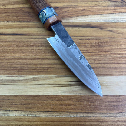 Baldwin Blades Blade Show (95mm) 3.75" Damascus Paring w/ Micarta Handle