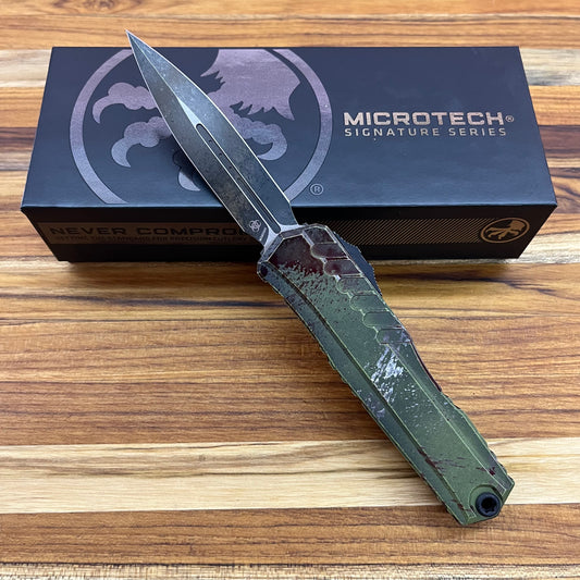 Microtech Signature Series Cypher II D/E 3.5" Auto Outbreak