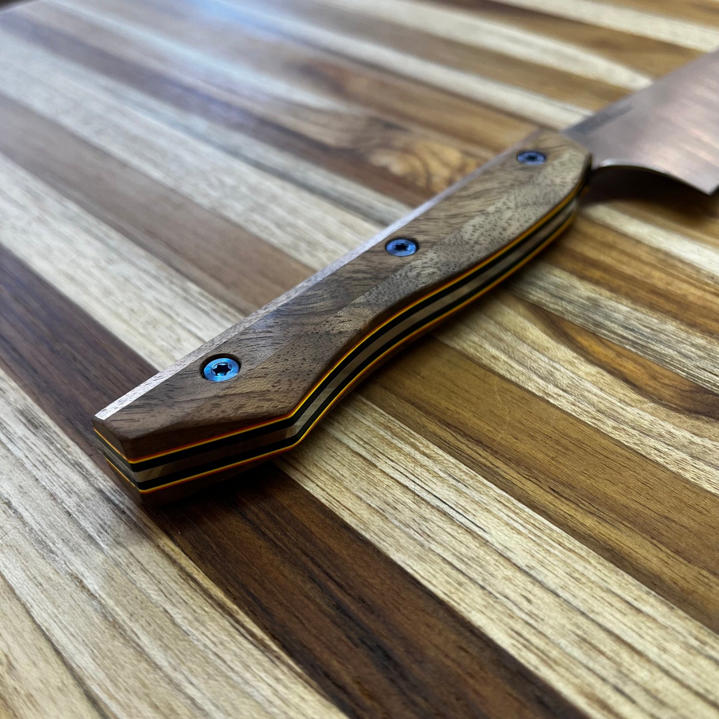 Meglio Semi-Custom 5.25" Satin Petty w/ Bastogne Walnut Handle