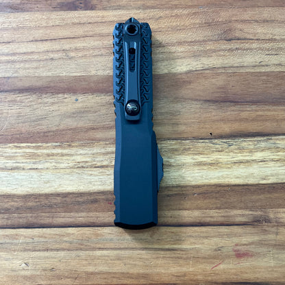Microtech Ultratech Gen IV D/E 3.5" OTF w/ Jedi Tri-Grip Textured Black Aluminum Handle