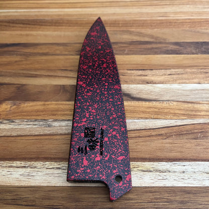 Mcusta Zanmai Red Lacquer 110mm (4.25") Petty Saya w/ Pin