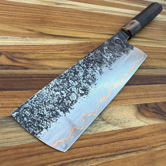 Tung Dao Custom 175mm (6.75")  Nakiri w/ Kháo Burl Wa Handle