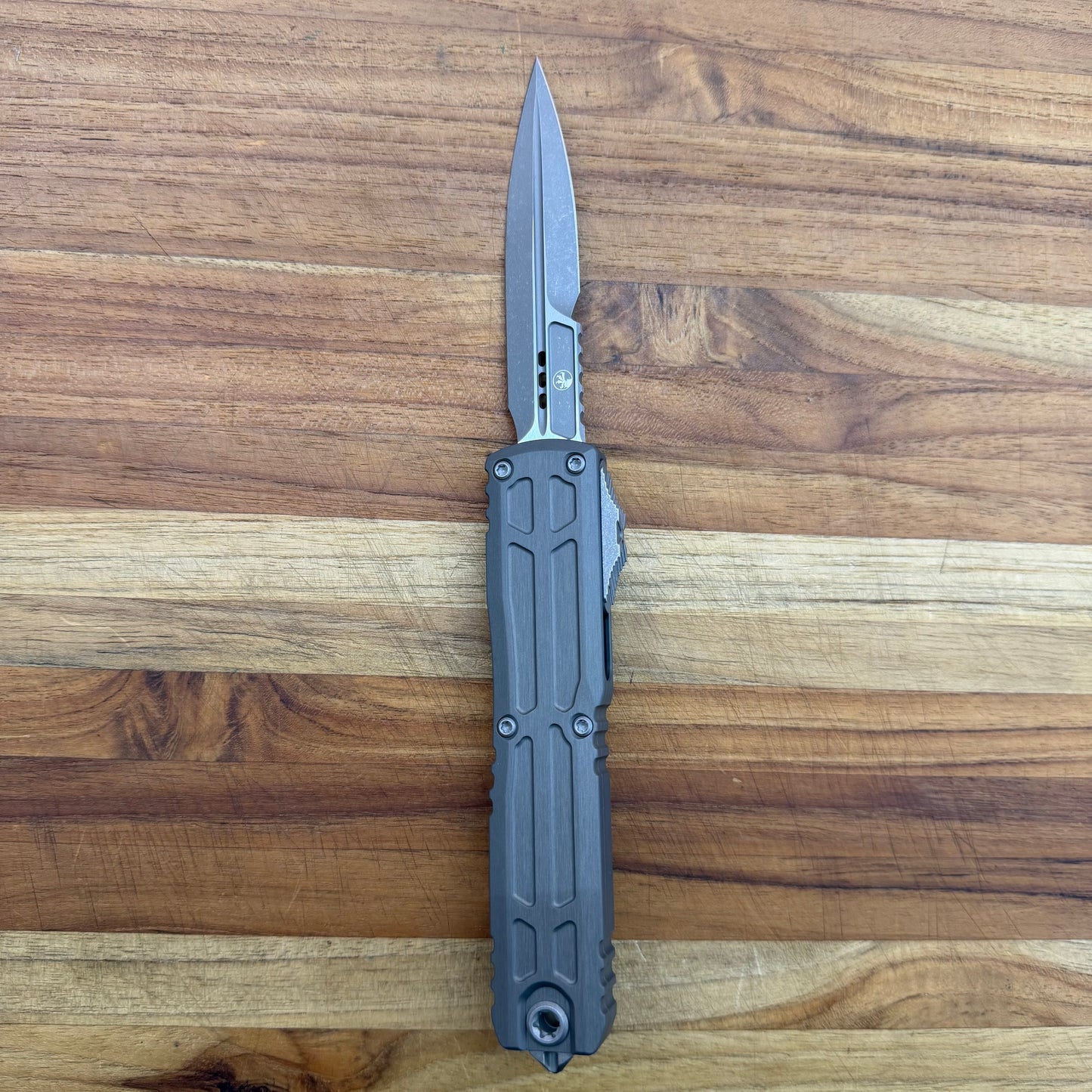 Microtech Ultratech EX ZBP Bayonet 3.5" OTF w/ Grey Aluminum Handle