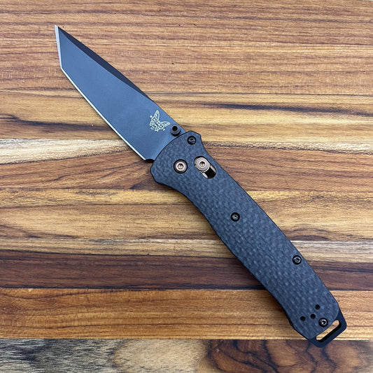 Benchmade Bailout 3.5" Folding Knife w/ Carbon Fiber Handle & Black Blade