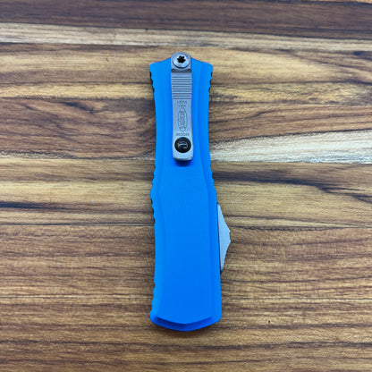 Microtech Hera II Mini Recurve 3" OTF w/ Blue Aluminum Handle