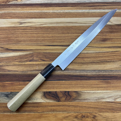 Kikuichi Elite Warikomi Gold 240mm (9.5" ) Yanagi w/ Saya