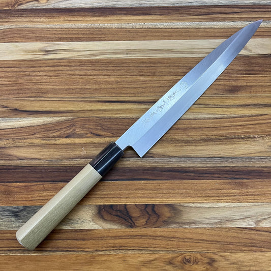 Kikuichi Elite Warikomi Gold 240mm (9.5" ) Yanagi w/ Saya