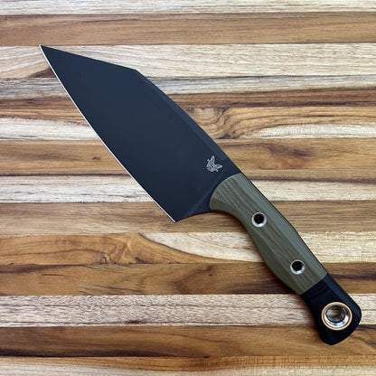 Benchmade Kitchen Knives 6" Station Knife w/ OD Green & Black G10 Handle