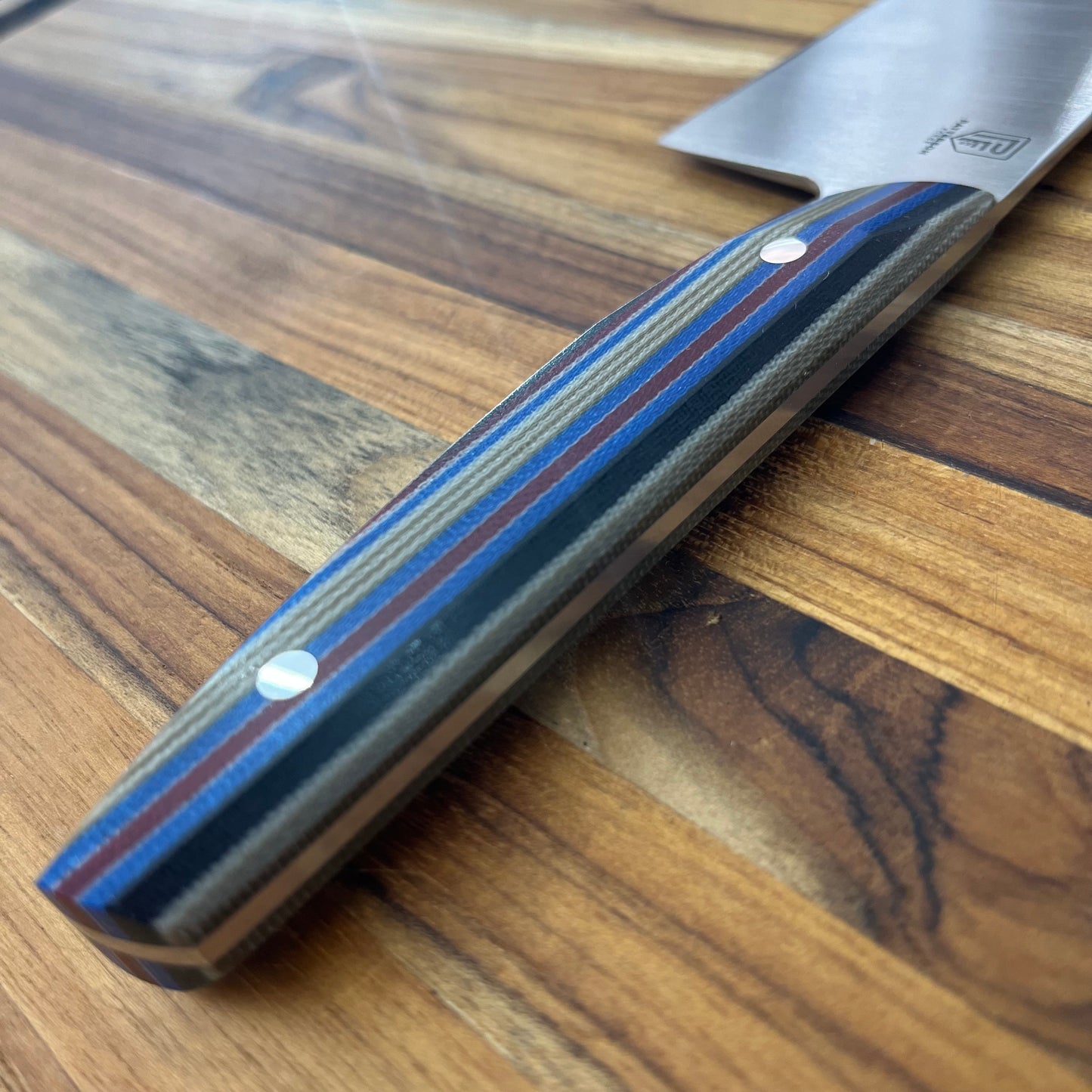 Patterson Forge Semi-Custom 200mm (8") Chef's Knife w/ Navajo Blanket G-Carta Handle