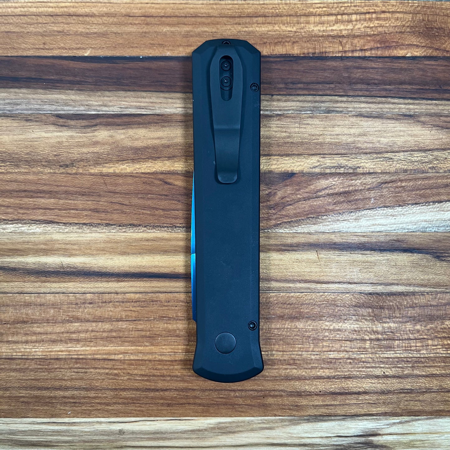 Pro-Tech Godfather 4" Auto w/ Sapphire Blade & Black Aluminum Handle