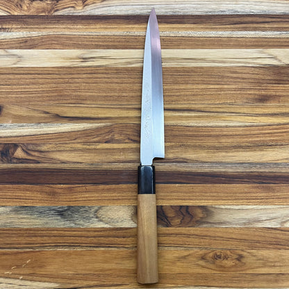 Kikuichi Elite Warikomi Gold 210mm (8.25") Yanagi w/ Saya