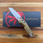 Microtech MSI Mini 3" Folding Knife w/ Tan Frag Aluminum Handle
