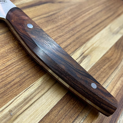 Patterson Forge Semi-Custom 200mm (8") Chef's Knife w/ Desert Iron Wood Handle