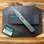 Pro-Tech Godson 3.15" Auto w/ DLC Washed Blade & Green Aluminum Handle