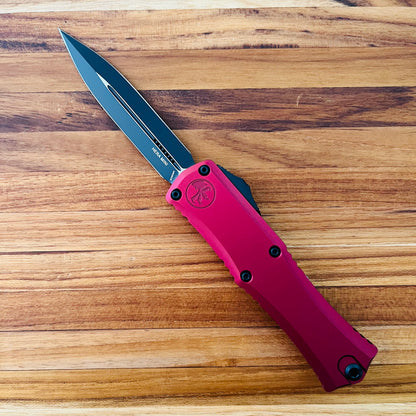 Microtech Mini Hera II 30th Anniversary D/E 3" OTF w/ Merlot Aluminum Handle