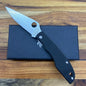 Spyderco Grasshopper 2" Folding Knife Black Handle