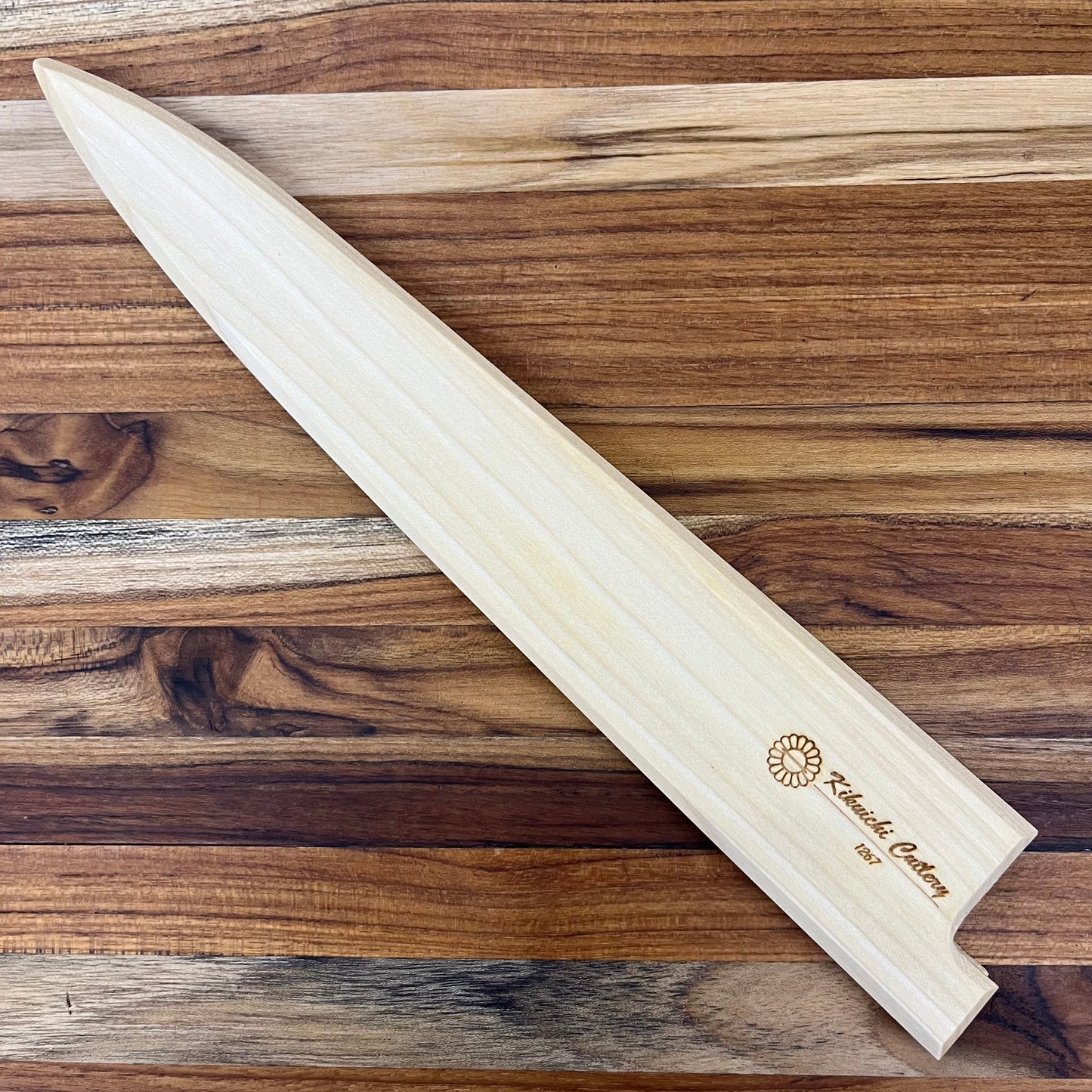 Kikuichi Magnetic Saya 240mm (9.5") Sujihiki w/ Poplar Wood