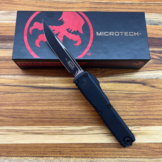 Microtech Ultratech Gen III ZBP 3.5" All Black OTF w/ Aluminum Handle
