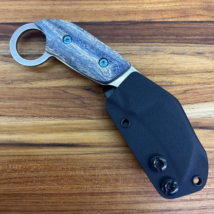 Meglio Blade Show Semi-Custom 2" MagnaCut Karambit w/ Blue Primavera Handle & Kydex Sheath