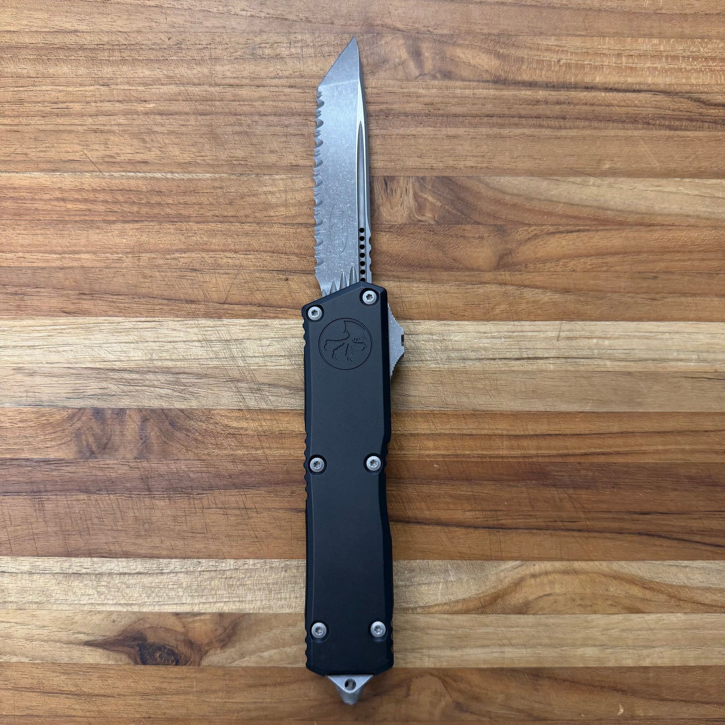 Microtech Scarab II Gen III Executive T/E 4" F/S OTF w/ Black Aluminum Handle