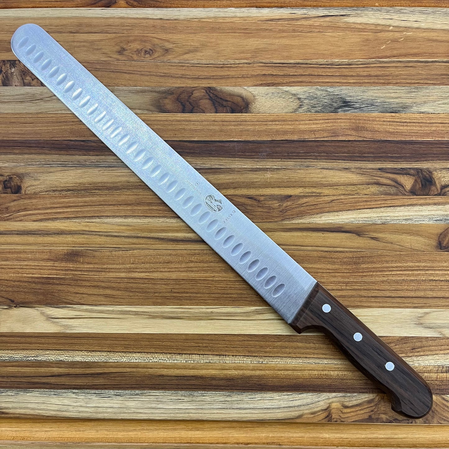Victorinox Rosewood 14" Extra-Tall Roast Beef Slicing Knife w/ Hollow-Ground