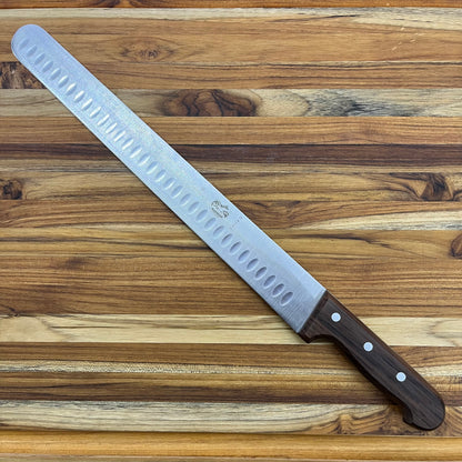 Victorinox Rosewood 14" Extra-Tall Roast Beef Slicing Knife w/ Hollow-Ground