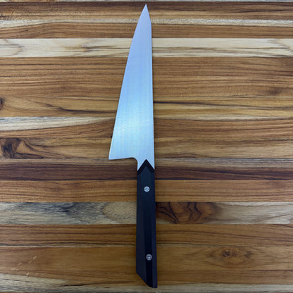 Enceladus Semi-Custom 197mm (7.75") K-Tip Gyuto w/ Black Richlite Handle