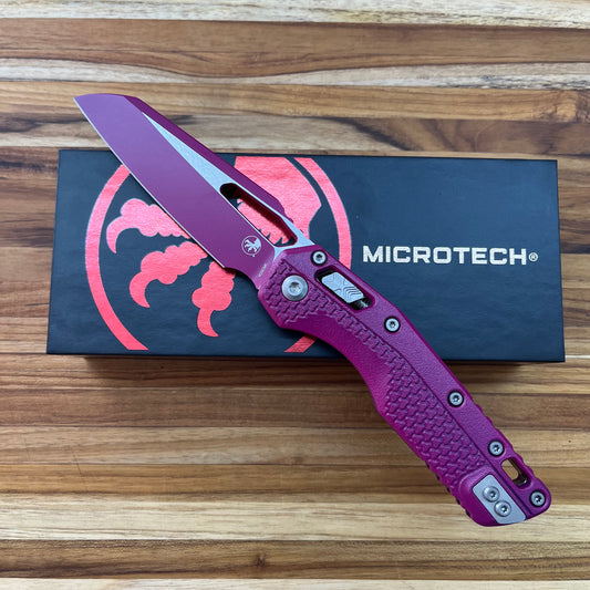 Microtech MSI 4" Folding Knife w/ Sangria Handle and Blade