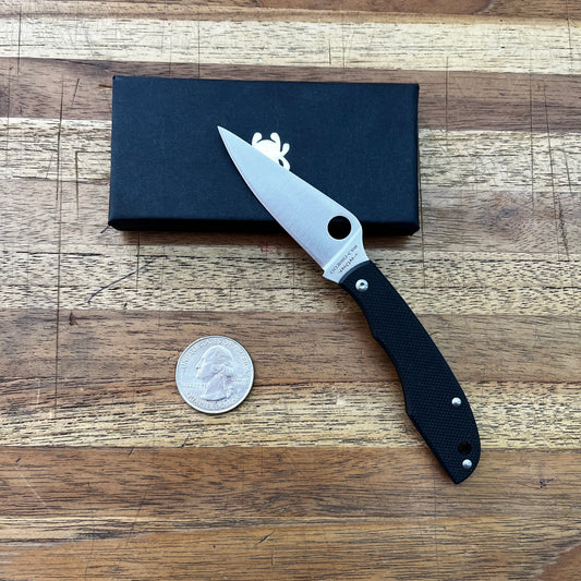 Spyderco Grasshopper 2" Folding Knife Black Handle