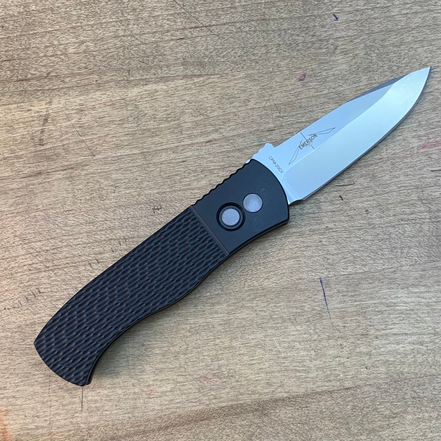 Pro-tech Black Textured CQC7 *LEFT HANDED* Emerson Auto