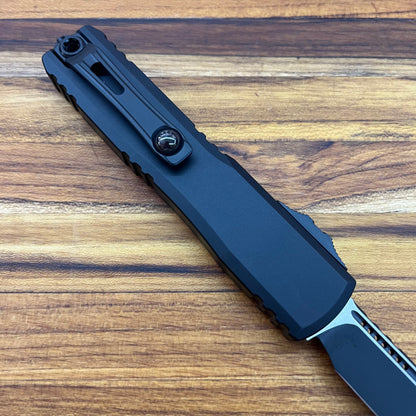 Microtech Ultratech Gen III ZBP 3.5" All Black OTF w/ Aluminum Handle
