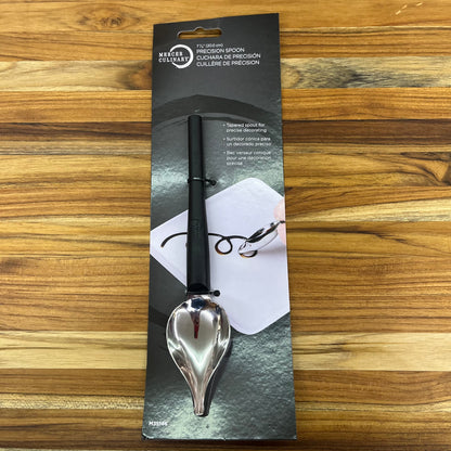 Mercer Tool 8" Large Precision Spoon w/ Spout & Textured Nylon Handle