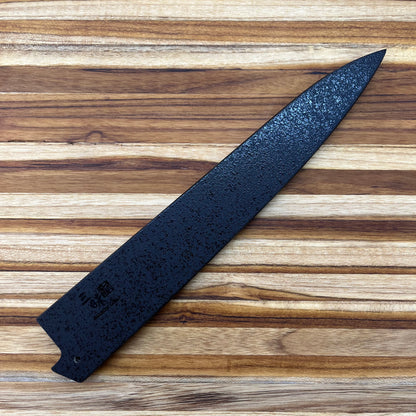 Mcusta Zanmai Black Lacquer 270mm (10.5") Sujhihiki Saya w/ Pin
