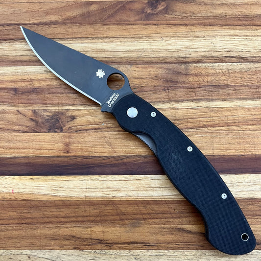 Spyderco Military Black Blade Black G10 Folder