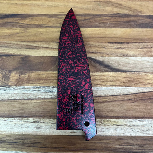 Mcusta Zanmai Red Lacquer 90mm (3.5") Petty Saya w/ Pin