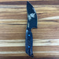Meglio Blade Show Semi-Custom H-Series 4" Outdoor Kitchen Knife w/ Lasered Calypso & Blue/Black Primavera Handle