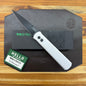 Pro-Tech Godfather 4" Auto w/ Black Blade &  Silver Aluminum Handle