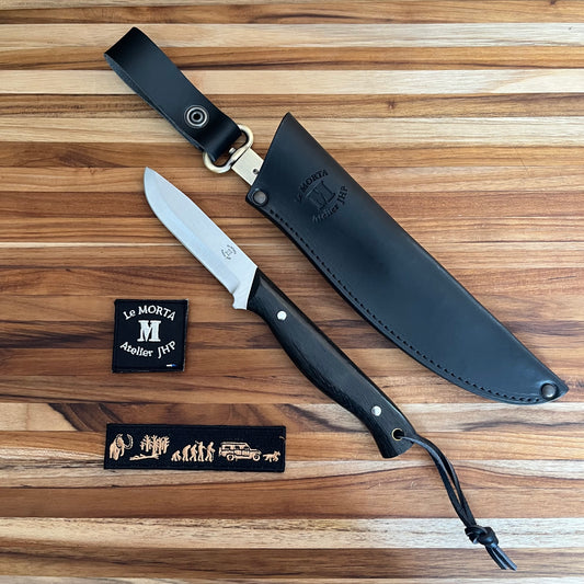 Le Morta Trapper 3.5" Fixed Blade w/ Leather Case