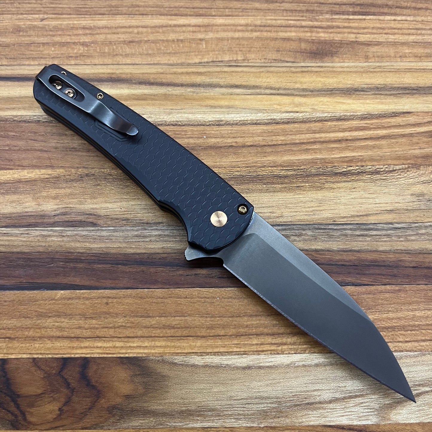 Pro-Tech Malibu 3.25" Flipping Knife w/ Wharncliffe Blade & Black Dragon Scale Aluminum Handle
