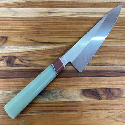 3rd Hill Customs 210mm (8.25") Chef's Knife w/ Mint Resin Handle
