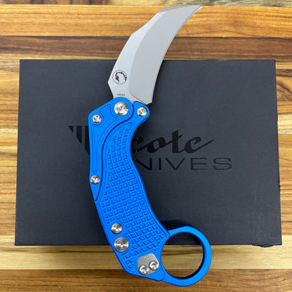 Reate EXO-K 3" Stonewash Blue Gravity Karambit w/ Trainer Knife