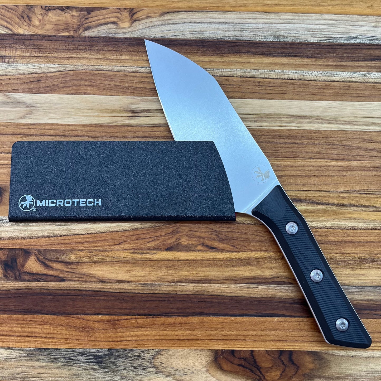 Microtech Culinary 6" Santoku w/ Black G10 Handle
