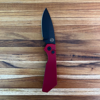 Pro-Tech Strider PT+ 3" Auto w/ Red Handle