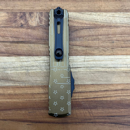 Microtech Ultratech Gen IV D/E 3.5" OTF w/ Tan Hero Aluminum Handle