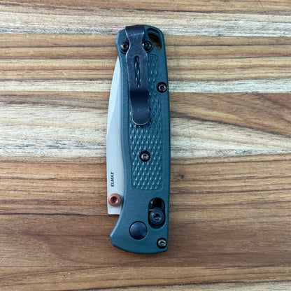 Benchmade Mini Bugout 2.85" Folding Knife w/ Taiga Green Grivory Handle