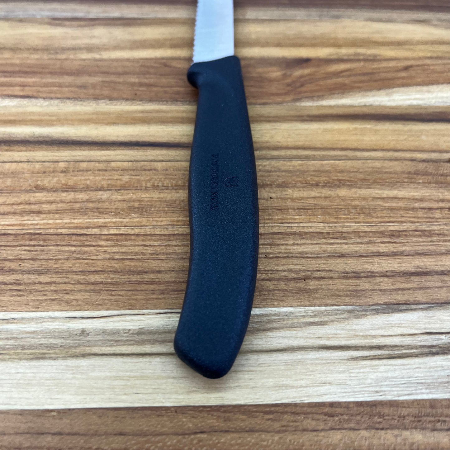 Victorinox Swiss Classic 3.25" Serrated Paring Knife w/ Black Handle