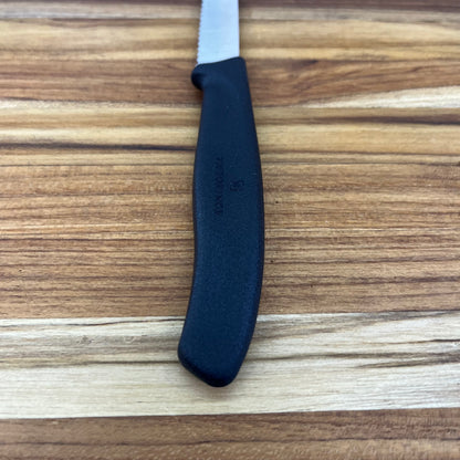 Victorinox Swiss Classic 3.25" Serrated Paring Knife w/ Black Handle